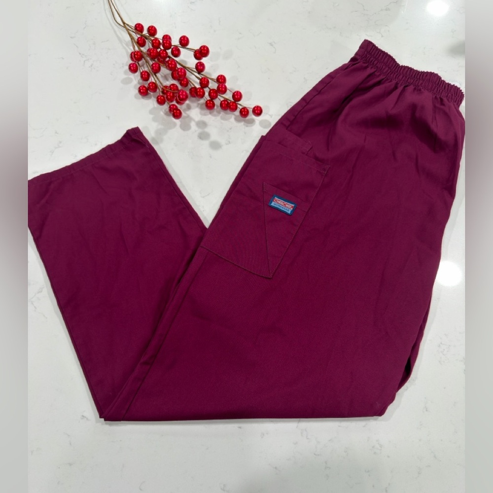 Cherokee Maroon Workwear Scrub Pants